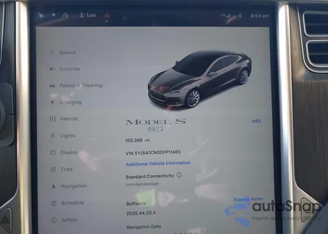 2013 Tesla Model S из США, поврежденный, VIN 5YJSA1CN0DFP11465